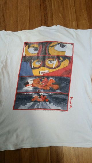 Vintage Akira T - shirt,  Fashion Victim,  Size XL,  1988,  White,  Double Sided 3