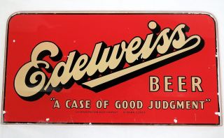 Vintage Schoenhofen Edelweiss Beer Lighted Counter Display Sign 1940 ' s RARE 8