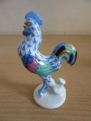 Vintage Herend,  Hungary Rooster / Chicken Porcelain Figure 375 5042 3 "