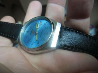 vintage retro gents seiko 5 automatic watch 6309 - 8890 3