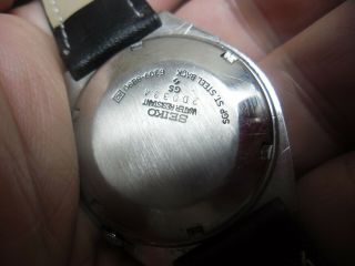 vintage retro gents seiko 5 automatic watch 6309 - 8890 4