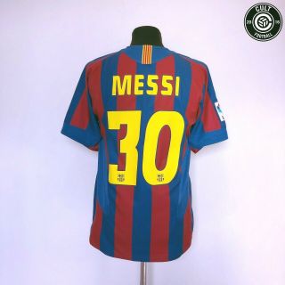 Messi 30 Barcelona Vintage Nike Home Football Shirt 2005/06 (s) (m) Argentina