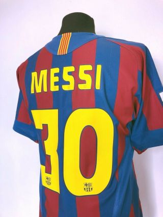 MESSI 30 Barcelona Vintage Nike Home Football Shirt 2005/06 (S) (M) Argentina 8