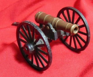 Vintage & Unique Brass & Cast Iron Mini Toy Desktop Cannon 5
