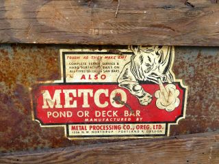RARE NOS Vtg 10FT CHAINSAW BAR METCO RHINO 1930s - 1940s; Homlite McCulloch Stihl 4