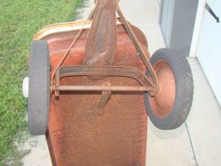 Vintage Rare Hard to Find Radio Rancher Red Wagon Great Patina Showing Age Use 7