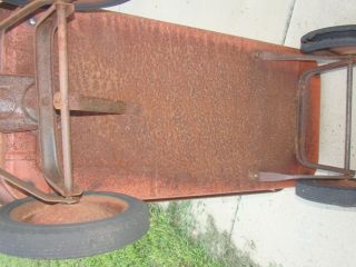 Vintage Rare Hard to Find Radio Rancher Red Wagon Great Patina Showing Age Use 8