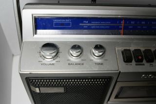 Vintage Sony CFS - 43 Boombox Blaster Portable Cassette Deck AM/FM Radio MTV 80s 5