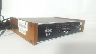 DBX 163 Early Model Wood Panel Compressor/Limiter Vintage Pro Audio 5