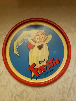 Rare Vintage Tin,  Drink Frostie Root Beer Advertising Tray,