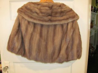 Vintage Dirty Blonde Mink Shawl Wrap 7