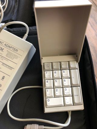VINTAGE IBM PS/2 L40 SX PORTABLE COMPUTER With Carry Case Mouse Keypad Adapter 8