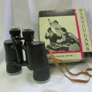 VINTAGE KALIMAR 10x50 BINOCULARS w/Leather Case - - - - (O2) 2