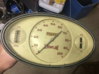 1936 Hudson Terraplane Gauge Cluster Speedometer Stewart Warner Vintage