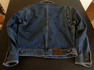 RRL DOUBLE RL VINTAGE RALPH LAUREN JEAN JACKET MADE IN USA MENS SMALL HIPSTER 2