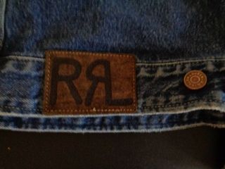 RRL DOUBLE RL VINTAGE RALPH LAUREN JEAN JACKET MADE IN USA MENS SMALL HIPSTER 4