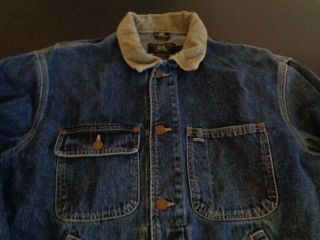 RRL DOUBLE RL VINTAGE RALPH LAUREN JEAN JACKET MADE IN USA MENS SMALL HIPSTER 5