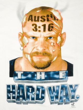 Vtg 1998 Stone Cold Steve Austin The Hard Way Wwf Wrestling Men 