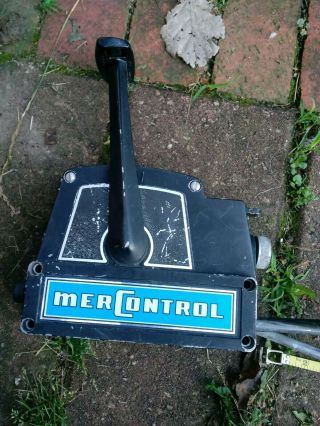 Vintage Mercury Mercontrol Boat Controls With Key And Cable 15ft