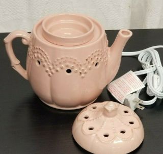 Vintage Teapot Scentsy Warmer Full Size Retired 2014 NIB Candle Aromas Classy 4
