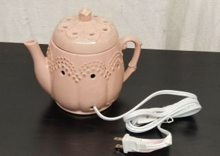 Vintage Teapot Scentsy Warmer Full Size Retired 2014 NIB Candle Aromas Classy 5