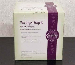 Vintage Teapot Scentsy Warmer Full Size Retired 2014 NIB Candle Aromas Classy 6
