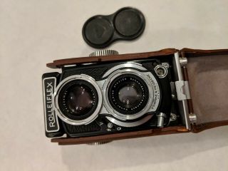 Rollei Rolleiflex Black Baby Tlr Vintage 4x4 Box Schneider - Kreuznach Xenar