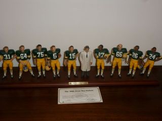 1966 Green Bay Packers Rare Danbury Figurine W/certificate