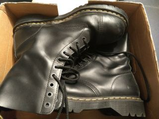 Vintage Dr.  Doc Martens 8761 Black Steel Toe Boots Mens Size Us12\uk46