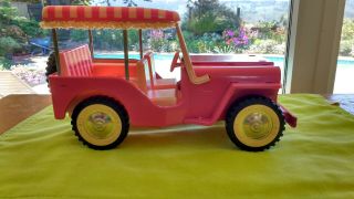 Vintage Tonka Pink Jeep / Surrey Top 1960 