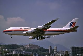 1:200 Inflight / JFOX UNITED AIRLINES Boeing 747 - 400 