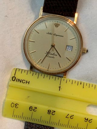 Vintage Jules Jergenson Solid 14kt Yellow Gold Men’s Wristwatch Retro 4