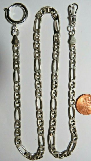 VINTAGE POCKET WATCH FOB SWIVEL CLASP FOB CHAIN STERLING SILVER 22 