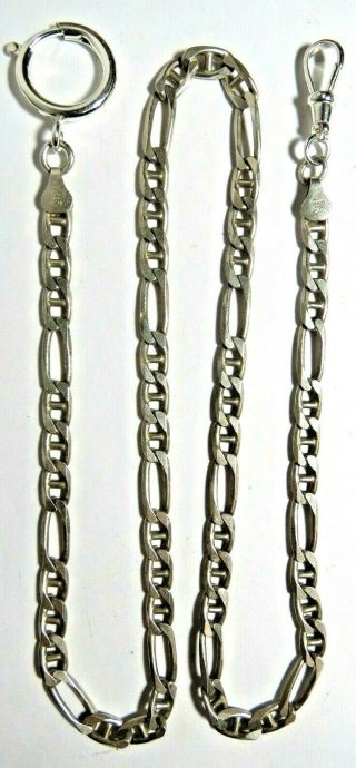 VINTAGE POCKET WATCH FOB SWIVEL CLASP FOB CHAIN STERLING SILVER 22 