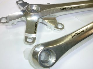 Sugino Japan GP 110 ∝ - 5000 Vintage BMX / MTB Crank Arm Set 165mm 1990 1991 5