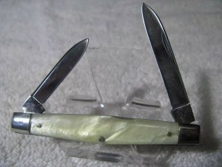 Vintage Case Xx 1940 - 1964 Cracked Ice Eisenhower 2 Blade Pen Knife 92042