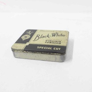 Vintage Marcovitch Tobacco Tin Black & White Ready Rubbed Virginia Tobacco 323 3