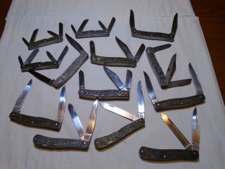 Vintage Old Schrade Walden Knife 13 Colonies Complete set 4