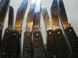 Vintage Old Schrade Walden Knife 13 Colonies Complete set 6