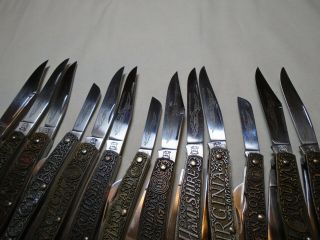 Vintage Old Schrade Walden Knife 13 Colonies Complete set 8