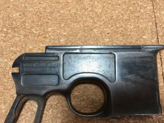 Vintage Waffenfabrik Mauser Broomhandle C96 Trigger Guard & Back Strap 2