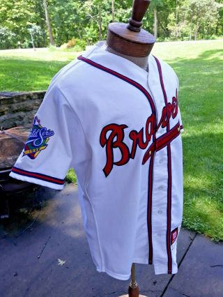 OTIS NIXON 1999 ATLANTA BRAVES WORLD SERIES GAME BASEBALL JERSEY RARE PATCH 11