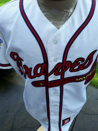 OTIS NIXON 1999 ATLANTA BRAVES WORLD SERIES GAME BASEBALL JERSEY RARE PATCH 7