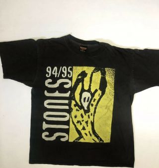 Vintage Rolling Stones Voodoo Lounge Tee Shirt 94 95 Tour Concert Xl Band