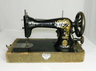 Antique Electric Singer Sewing Machine Model 15 - 31 Serial H219774 1906 vintage 3