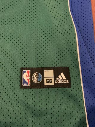 Jason Terry Dallas Mavericks NBA Jersey Men 56 Adidas Green Dirk Sewn 31 VTG 2