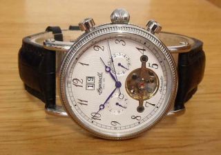 Mens Vintage Style Ingersoll Richmond In1800wh White Open Heart Automatic Watch
