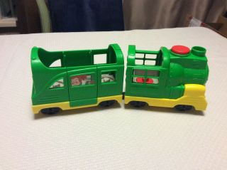 Fisher Price Little People 2016 Green Train Trolly 2