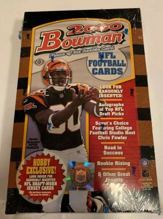 Vintage Unopened/sealed Box Of 2000 Bowman Football Cards Brady Rookie?