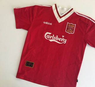 Liverpool Fc 1995/96 Home Football Shirt Xl Soccer Jersey Adidas Vintage Maglia